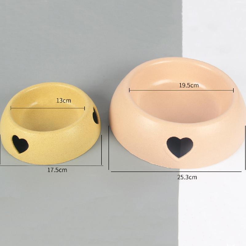 Lighteme Kunststoff-Hundefutterspender „Love“, zwei Näpfe (2 Größen)