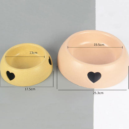 Lighteme Kunststoff-Hundefutterspender „Love“, zwei Näpfe (2 Größen)