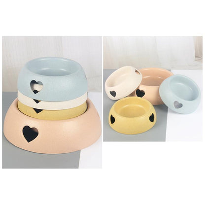 Lighteme Kunststoff-Hundefutterspender „Love“, zwei Näpfe (2 Größen)