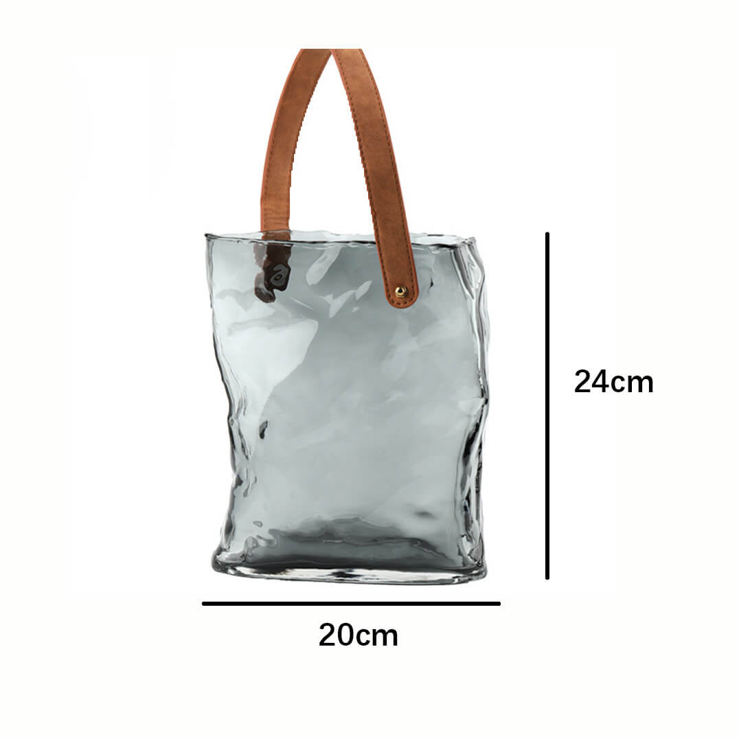 Lighteme Pleated Bag Glass Vase
