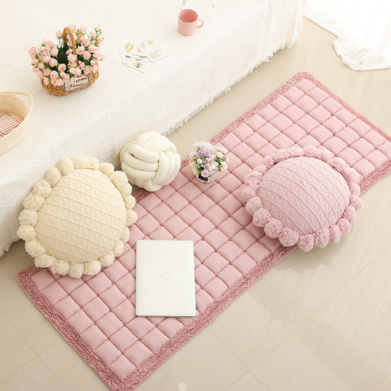 Tapis plissé en macramé Lighteme