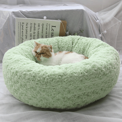 Lighteme Plüsch-Katzen- und Hundebett, flauschiges Bett für Herbst und Winter (3 Farben &amp; 3 Größen)