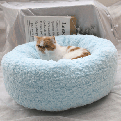 Lighteme Plüsch-Katzen- und Hundebett, flauschiges Bett für Herbst und Winter (3 Farben &amp; 3 Größen)