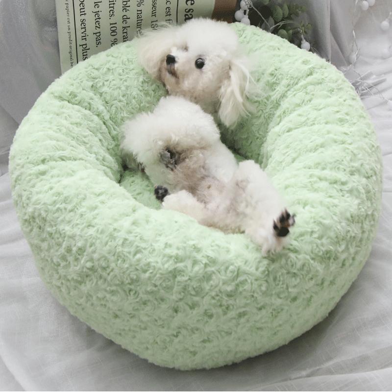Lighteme Plüsch-Katzen- und Hundebett, flauschiges Bett für Herbst und Winter (3 Farben &amp; 3 Größen)