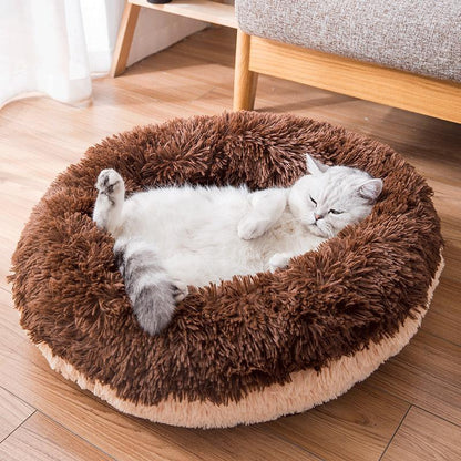 Lit rond et moelleux en forme de donut pour animaux de compagnie Lighteme Plush (3 couleurs et 2 tailles)