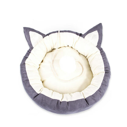 Litière chaude pour chatons Lighteme Pompom Cute Cat Ear Bed (4 couleurs et 3 tailles)