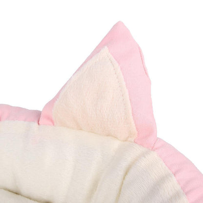 Litière chaude pour chatons Lighteme Pompom Cute Cat Ear Bed (4 couleurs et 3 tailles)