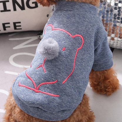 Lighteme Pompom Dog Two Legs Sweatshirt (5 sizes)
