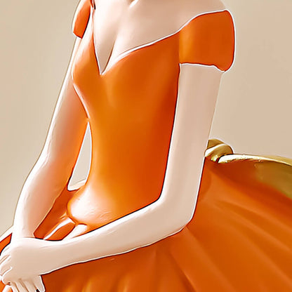 Lighteme Taschentuchbox aus Kunstharz im Prinzessinnenkleid