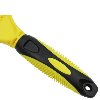 Brosse à peigne double face professionnelle en acier inoxydable Lighteme pour animaux de compagnie