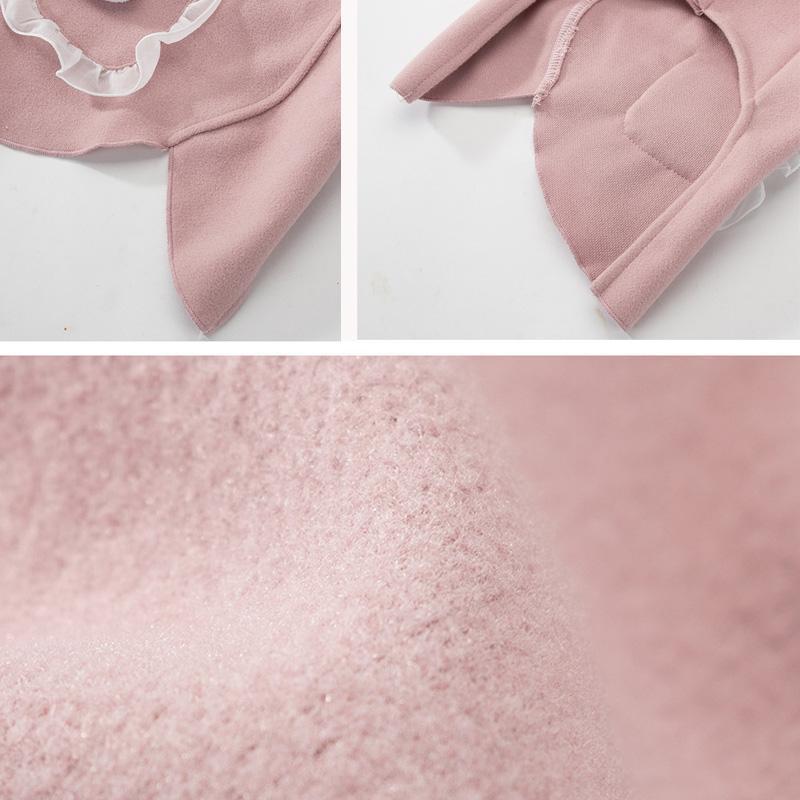 Lighteme Kaninchen-Katzen-Woll-Freizeitmantel (5 Farben)