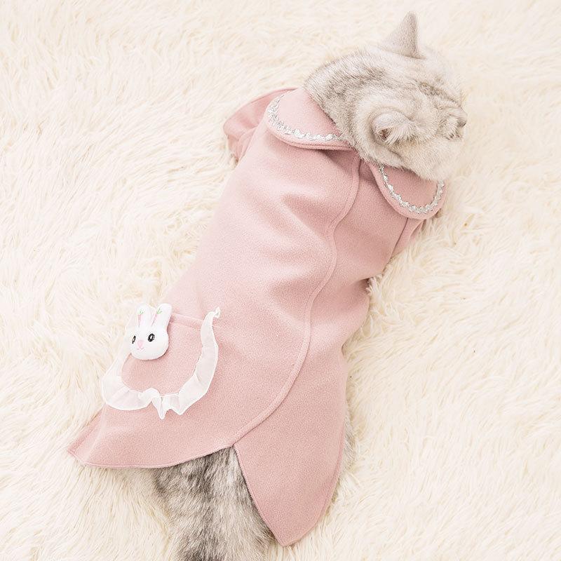 Lighteme Kaninchen-Katzen-Woll-Freizeitmantel (5 Farben)