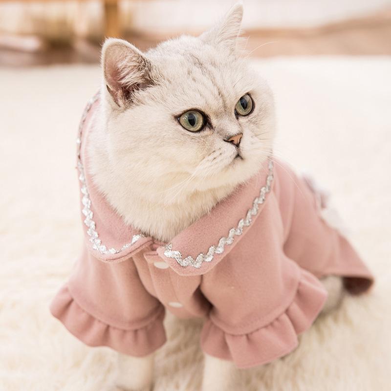 Lighteme Kaninchen-Katzen-Woll-Freizeitmantel (5 Farben)