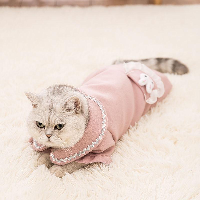 Lighteme Kaninchen-Katzen-Woll-Freizeitmantel (5 Farben)