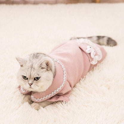 Lighteme Kaninchen-Katzen-Woll-Freizeitmantel (5 Farben)