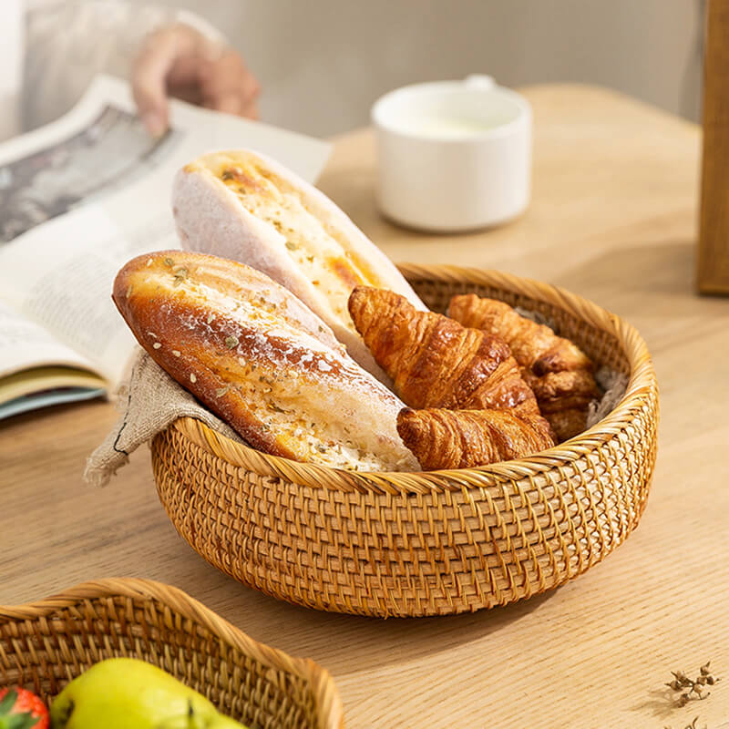 Panier de rangement en rotin Lighteme