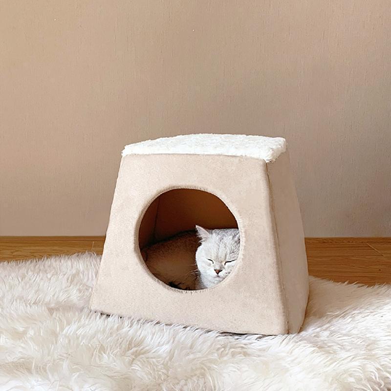 Lighteme Katzenhaus mit abnehmbarer Matte (2 Farben)