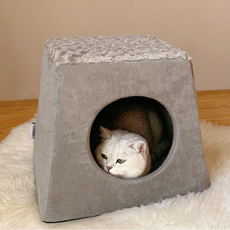 Lighteme Katzenhaus mit abnehmbarer Matte (2 Farben)