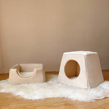 Lighteme Katzenhaus mit abnehmbarer Matte (2 Farben)