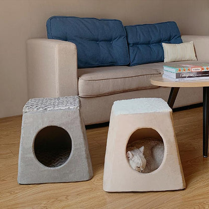 Lighteme Katzenhaus mit abnehmbarer Matte (2 Farben)