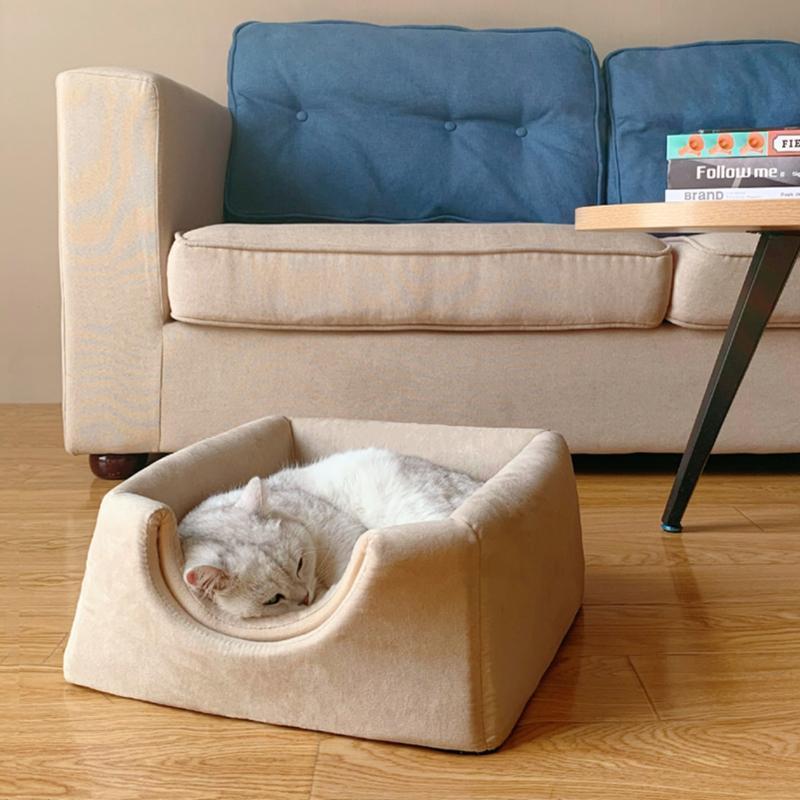 Lighteme Katzenhaus mit abnehmbarer Matte (2 Farben)