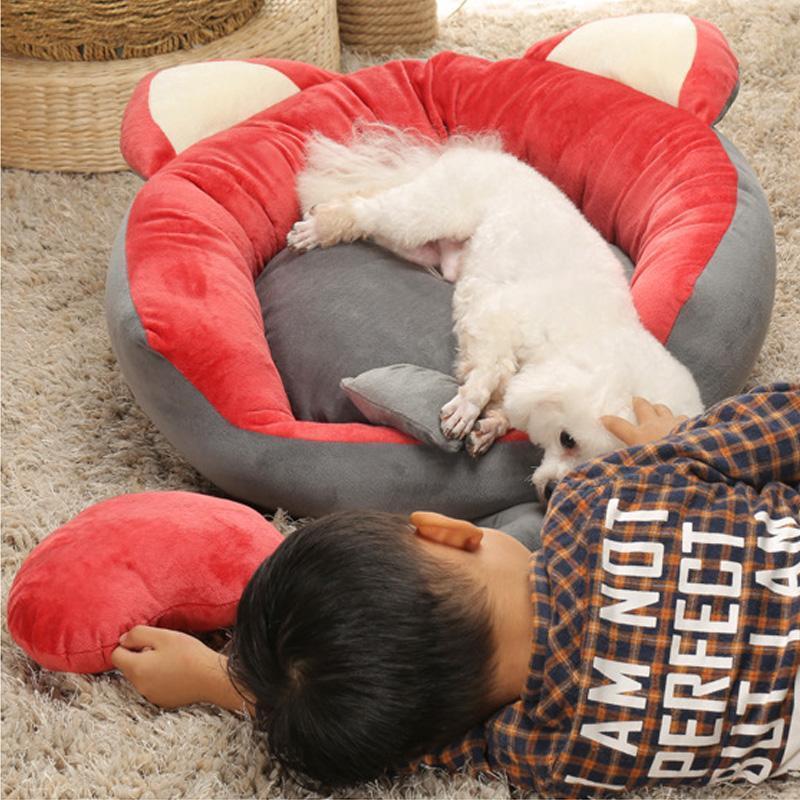 Lighteme Hundehütte mit herausnehmbarer, weicher Polsterung (5 Farben &amp; 4 Größen)