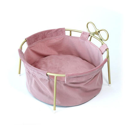 Lit pour chat Lighteme avec support métallique amovible et portable (2 couleurs)