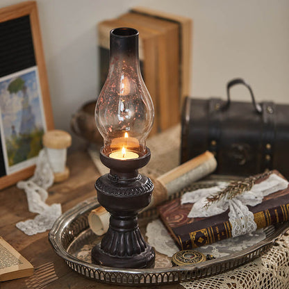 Bougeoir en verre rétro en forme de kérosène Lighteme