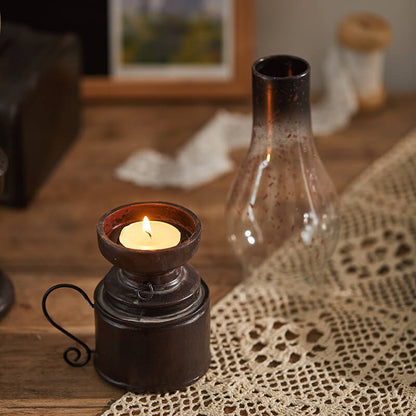 Bougeoir en verre rétro en forme de kérosène Lighteme