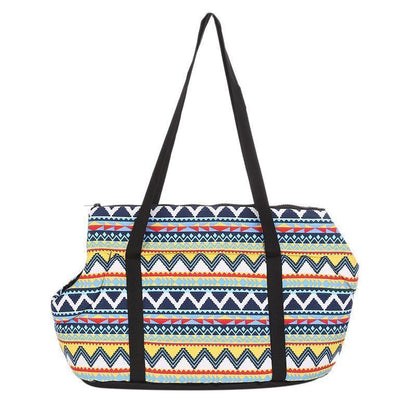 Lighteme Retro-Muster Haustiertasche mit schräger Öffnung (2 Größen)