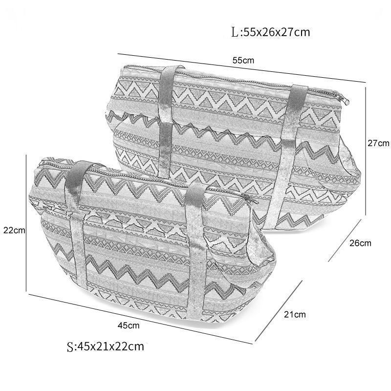 Lighteme Retro-Muster Haustiertasche mit schräger Öffnung (2 Größen)