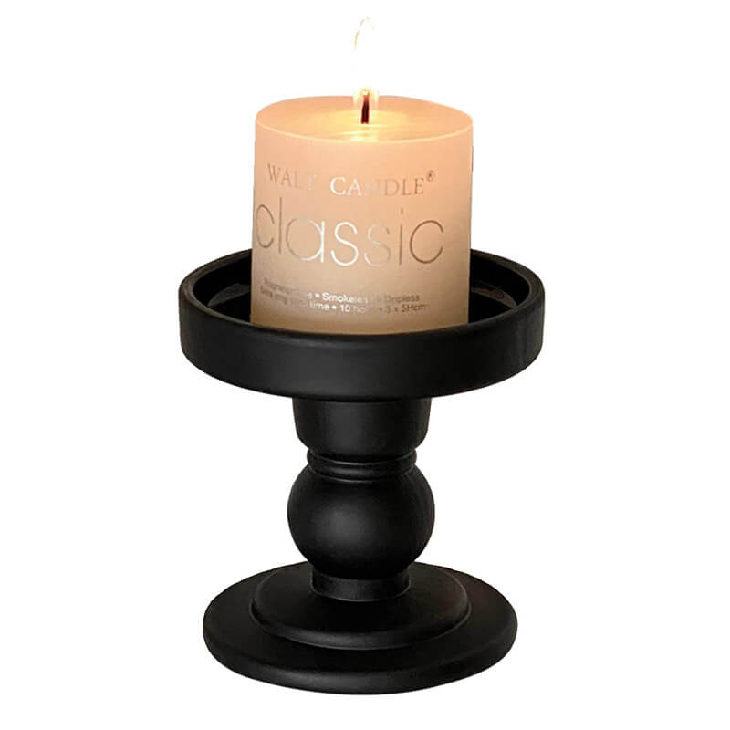 Lighteme Roman Column Matte Black Candelabra