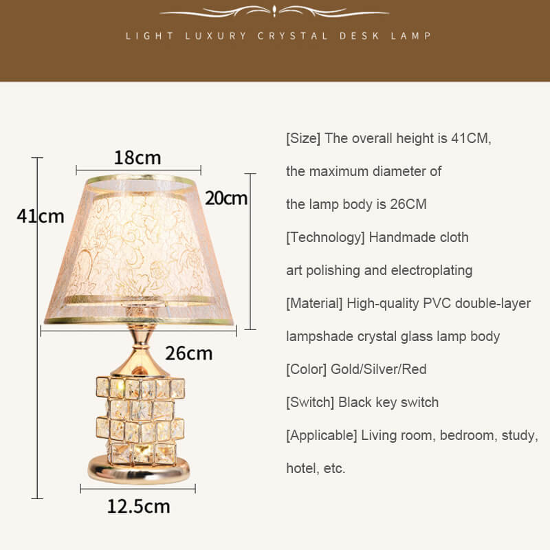 Lighteme Romantic Crystal Table Lamp