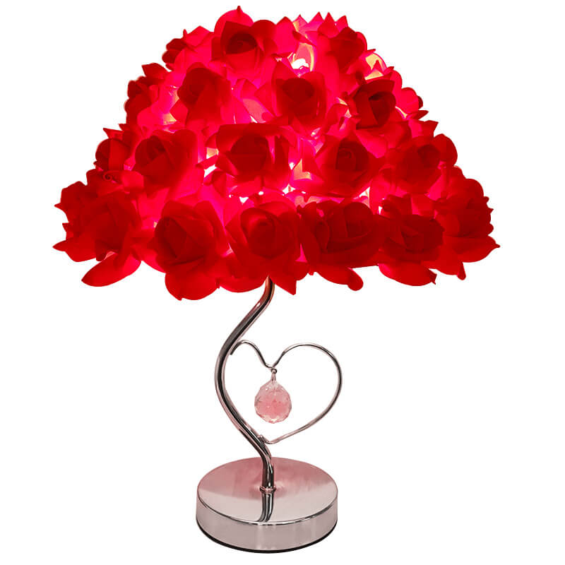 Lampe de bureau Lighteme en cristal rose