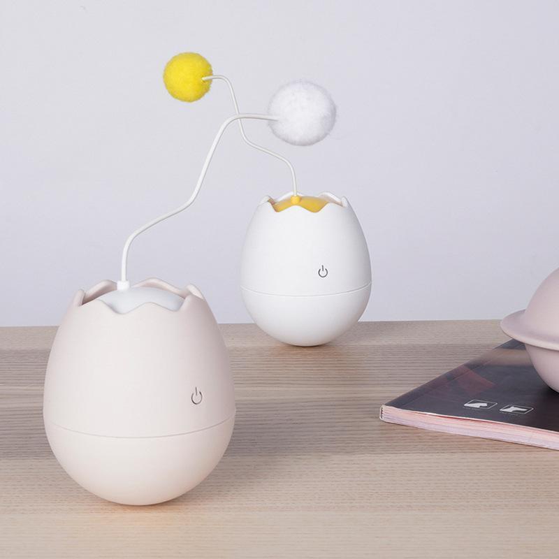 Lighteme drehbares Katzenspielzeug in Eierschalenform (3 Farben)