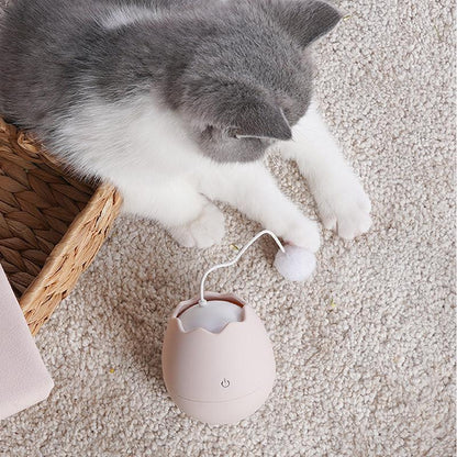 Lighteme drehbares Katzenspielzeug in Eierschalenform (3 Farben)