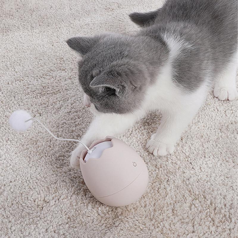 Lighteme drehbares Katzenspielzeug in Eierschalenform (3 Farben)