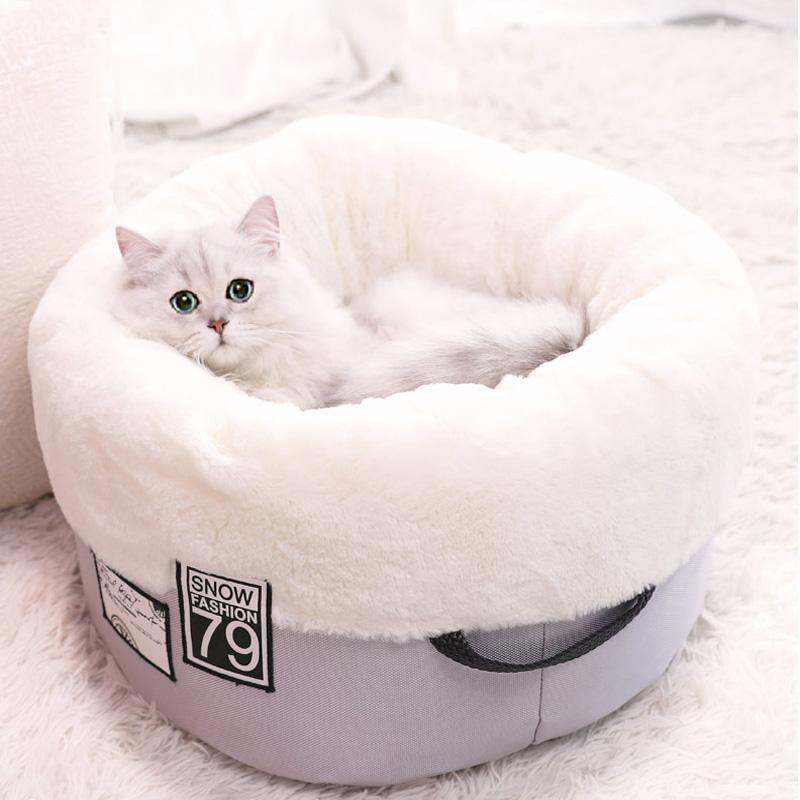 Lighteme Round Shape Cat Deep Sleep Nest (2 colors & 2 sizes)