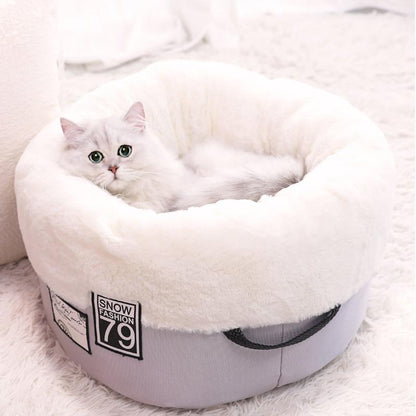 Lighteme Round Shape Cat Deep Sleep Nest (2 colors & 2 sizes)