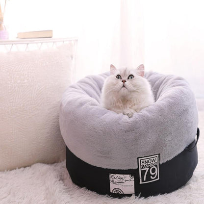 Lighteme Round Shape Cat Deep Sleep Nest (2 colors & 2 sizes)