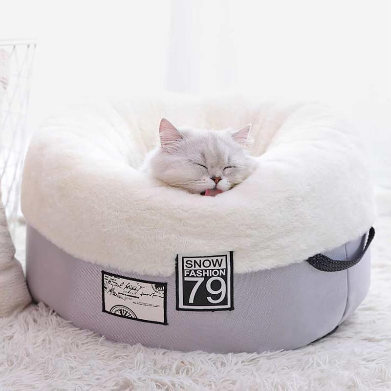 Lighteme Round Shape Cat Deep Sleep Nest (2 colors & 2 sizes)