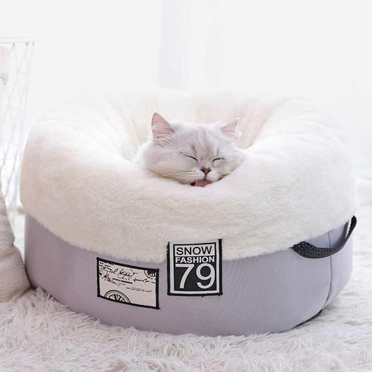 Lighteme Katzennest in runder Form (2 Farben &amp; 2 Größen)