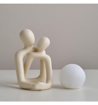 Sculpture de couple de style nordique Lighteme