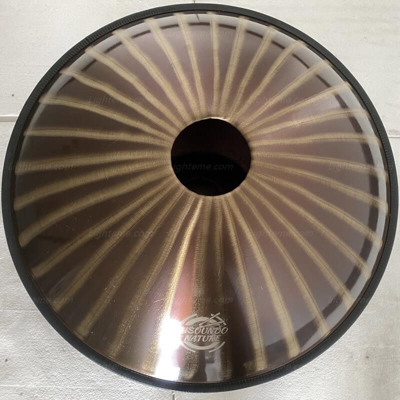 Sun God D Minor Amara Scale personalizado 22 pulgadas 9 notas Handpan Drum de acero inoxidable de gama alta, disponible en 432 Hz y 440 Hz