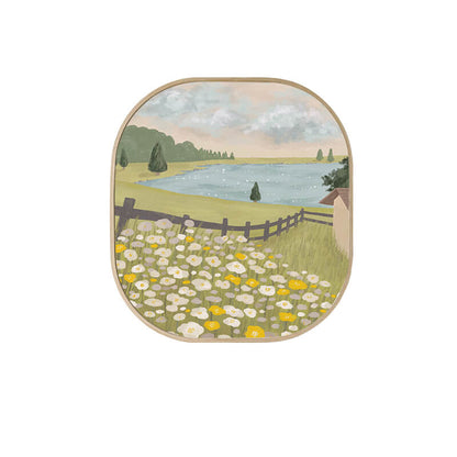 Peinture sur toile de la maison pastorale de Lighteme