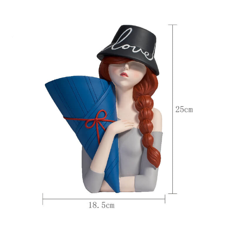 Lighteme Hip-Hop-Mädchen-Dekoration aus Kunstharz