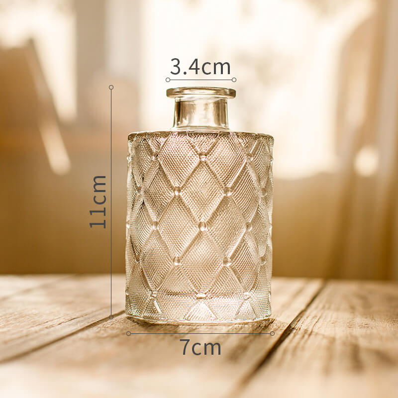 Lighteme Vintage Embossed Glass Vase