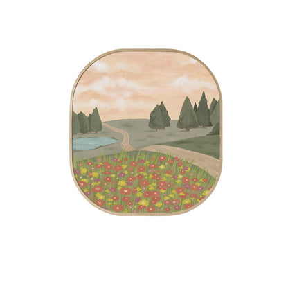 Peinture sur toile de la maison pastorale de Lighteme