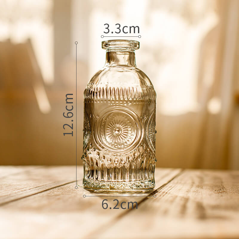 Lighteme Vintage Embossed Glass Vase