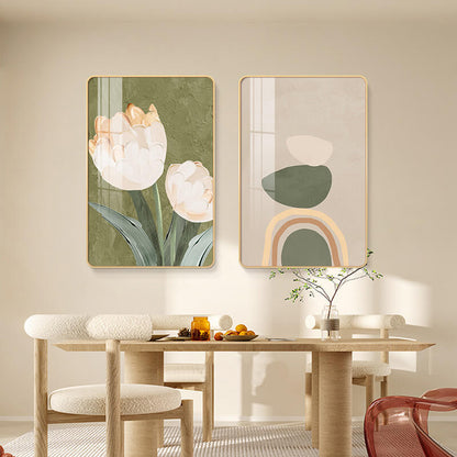 Ensemble de peinture artistique en cristal et porcelaine Lighteme Flower Cup